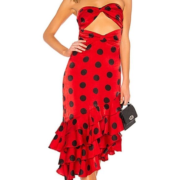 House of Harlow 1960 x REVOLVE Rio polka Dot Dress XXS - Picture 2 of 3